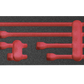 FOAM ONLY for 3/8" Sq Dr Wobble Fix Extension Bar Set Ko-ken USA