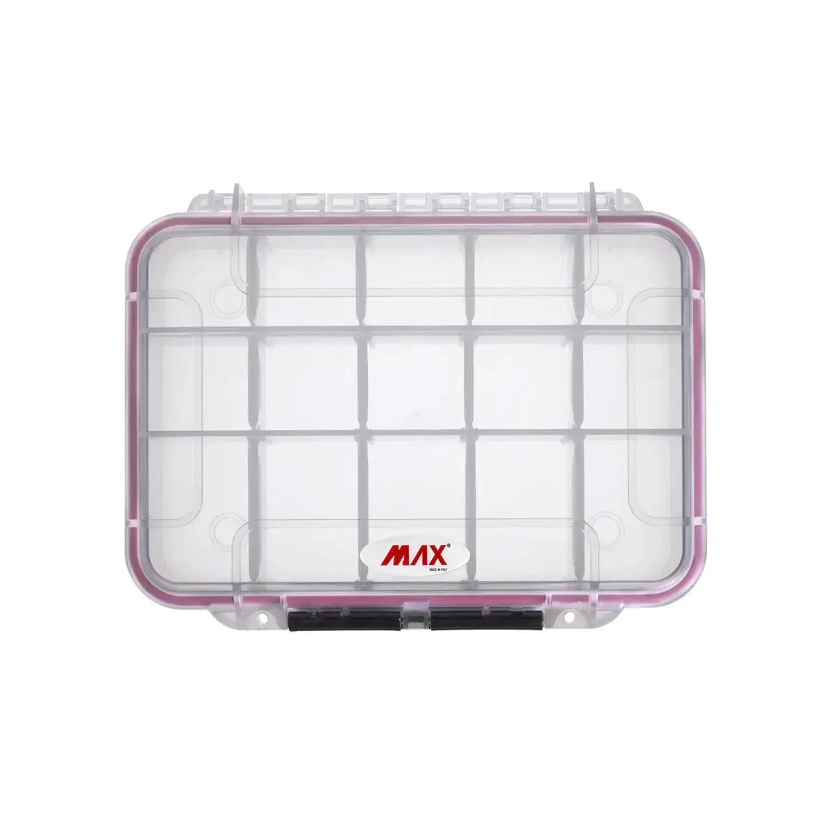 Panaro Waterproof Tackle Box with 3-15 Adjustable Compartments, 230 x 175 x 53mm - MAX002T Panaro